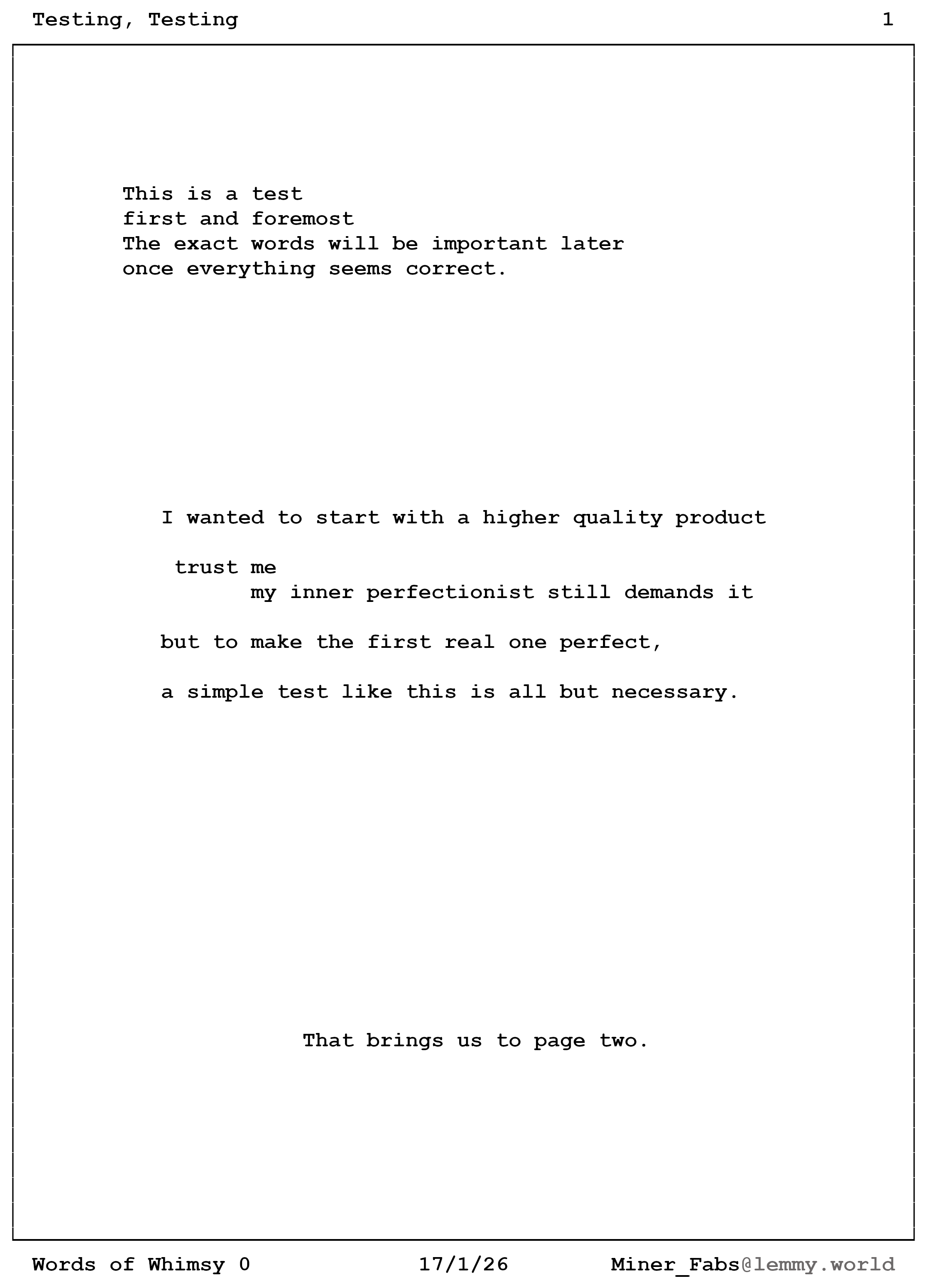 An ASCII art comic containing poetry. Transcriptions are in the post body.