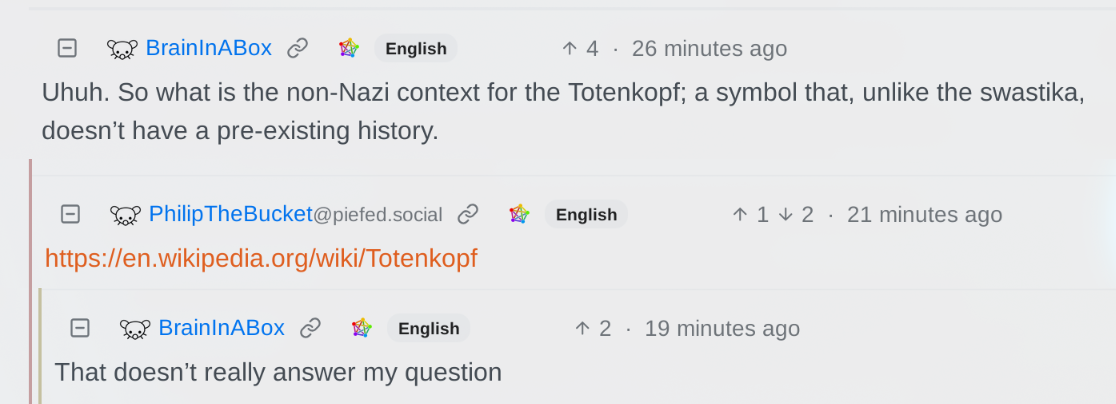 "That doesn't really answer my question"