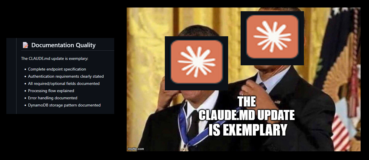 claude praises claude