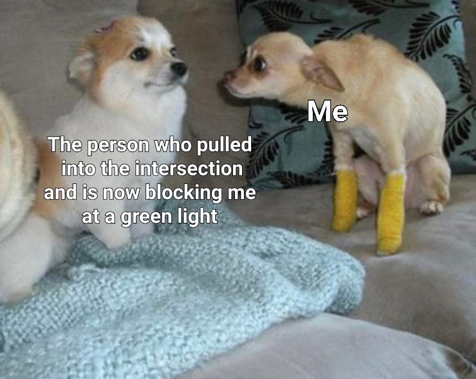 The only thing I hate more than driving is other drivers (rule)